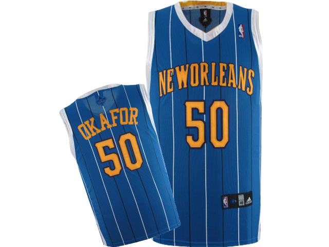 80% Discount NBA New Orleans Hornets Emeka Okafor Swingman Road Adidas Jersey